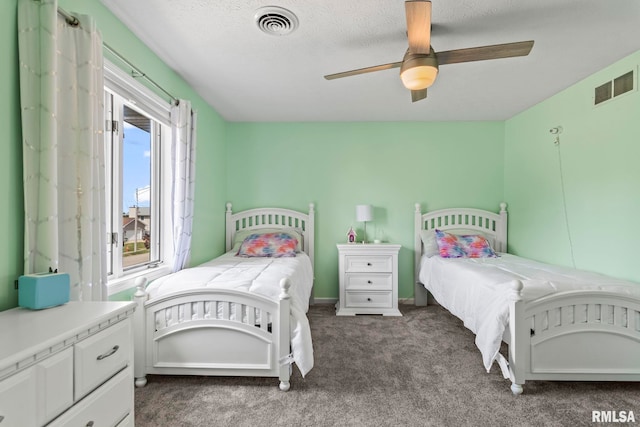 504 Windamere Dr, Sherman, IL 62684 - bedroom featuring carpet floors and ceiling fan