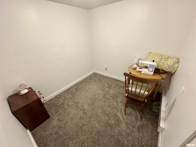 311 Main St, Meredosia, IL 62665 - living area with dark carpet and baseboards
