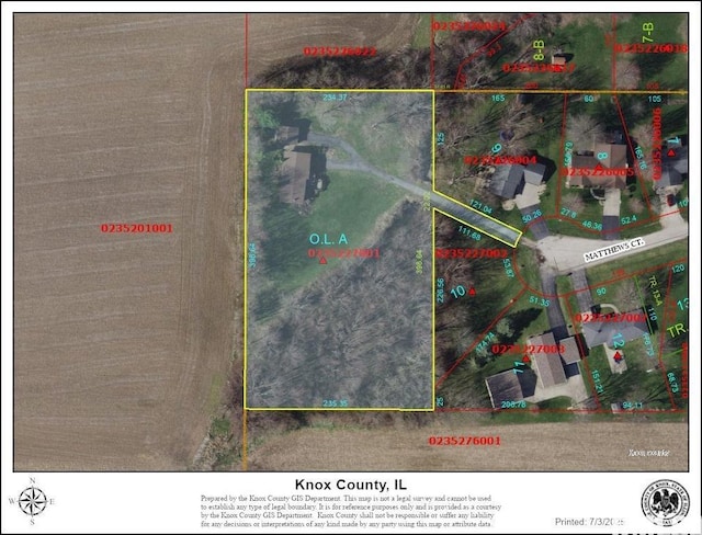 573 Matthews Ct, Oneida, IL 61467 - aerial overview of property's location