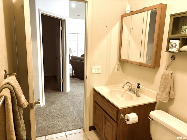 4317 Harvard Dr, Springfield, IL 62712 - bathroom with vanity and tile patterned floors