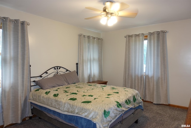 1156 Russell Ave, Galesburg, IL 61401 - carpeted bedroom featuring ceiling fan
