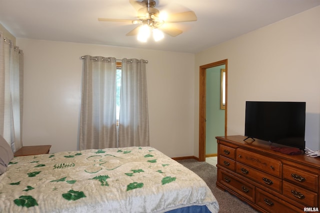 1156 Russell Ave, Galesburg, IL 61401 - bedroom with light colored carpet and ceiling fan