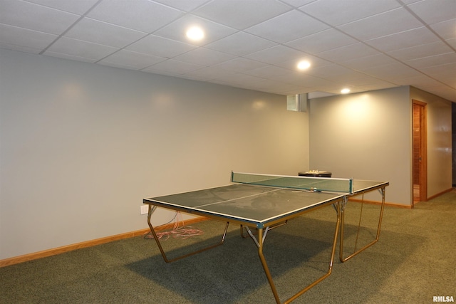 1156 Russell Ave, Galesburg, IL 61401 - recreation room featuring carpet and recessed lighting