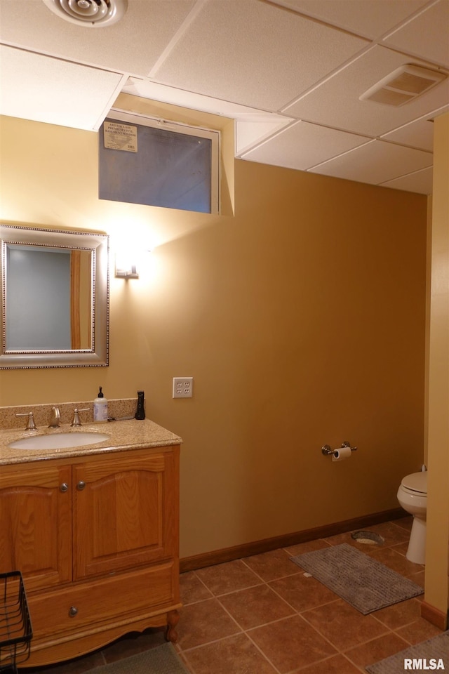 1156 Russell Ave, Galesburg, IL 61401 - bathroom featuring vanity and tile patterned flooring