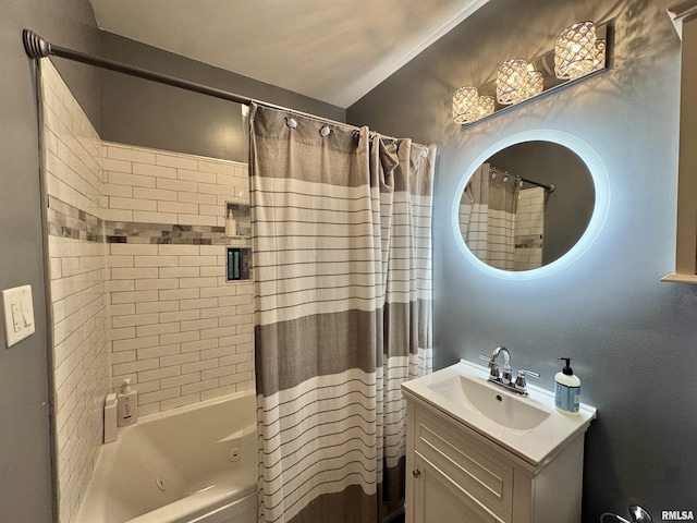 839 E Fremont St, Galesburg, IL 61401 - bathroom with a combined bath / shower with jetted tub and vanity