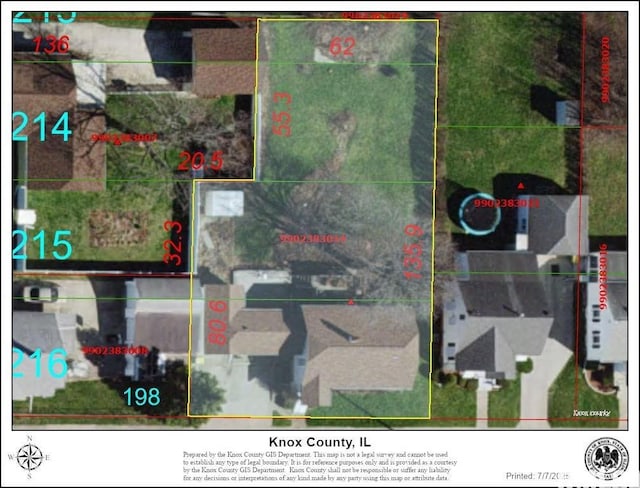 839 E Fremont St, Galesburg, IL 61401 - map of property location