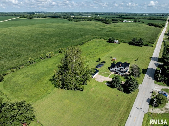 281 N Ave, Plainville, IL 62365 - aerial view of sparsely populated area with large plots for crops