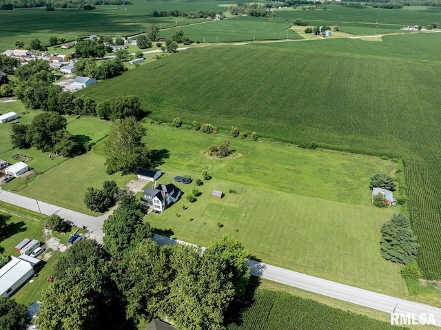 281 N Ave, Plainville, IL 62365 - aerial view of property and surrounding area with rural landscape and abundant farmland