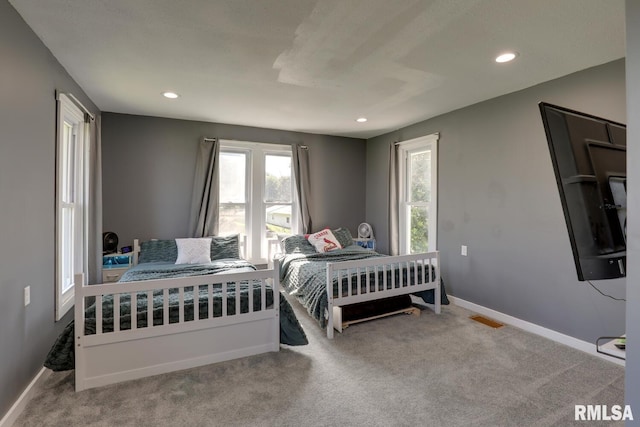 281 N Ave, Plainville, IL 62365 - carpeted bedroom featuring recessed lighting and baseboards
