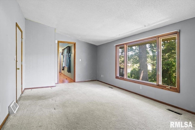 15858 Oak Ln, Girard, IL 62640 - unfurnished room featuring carpet flooring and a textured ceiling