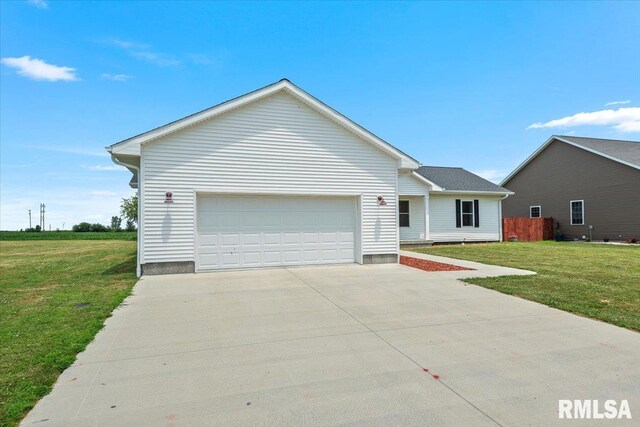 210 Prairie Run, Illiopolis, IL 62539 - ranch-style home featuring an attached garage and driveway