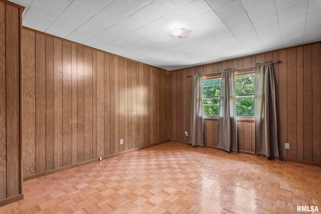 113 W Walnut St, Chatham, IL 62629 - spare room with wooden walls and baseboards