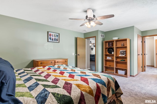 16540 Wernowsky St, Petersburg, IL 62675 - bedroom featuring carpet and ceiling fan