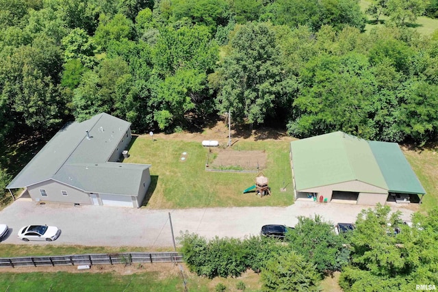 16540 Wernowsky St, Petersburg, IL 62675 - view of subject property with a heavily wooded area
