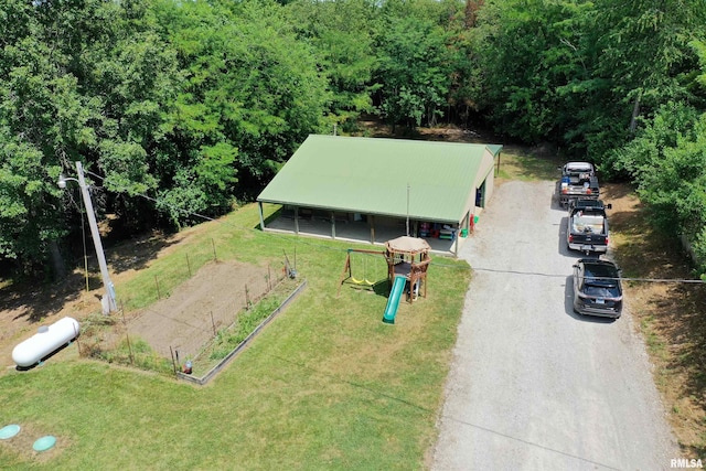 16540 Wernowsky St, Petersburg, IL 62675 - aerial view of property and surrounding area