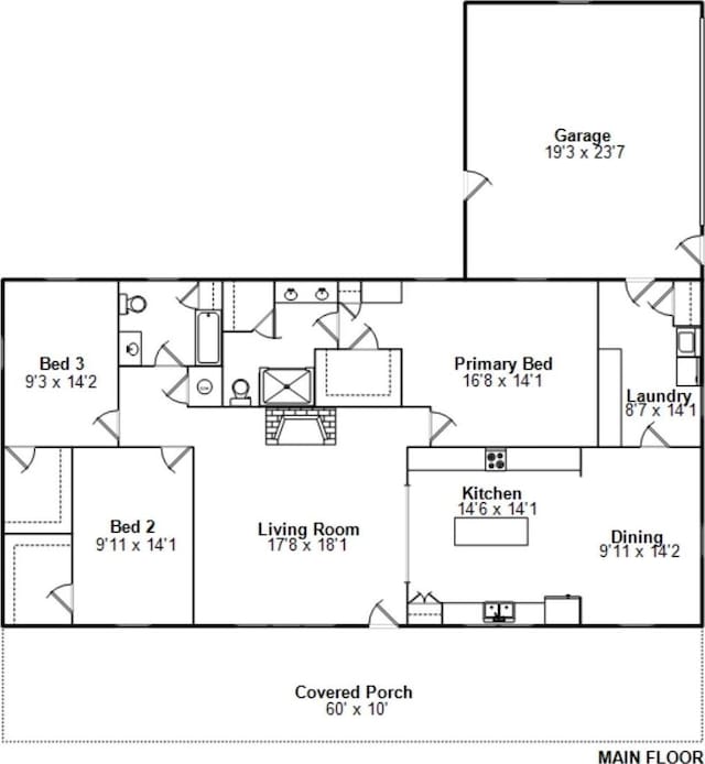 16540 Wernowsky St, Petersburg, IL 62675 - view of property floor plan