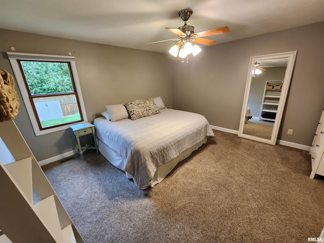 2302 Knoxville Dr, Springfield, IL 62711 - bedroom featuring carpet flooring and ceiling fan