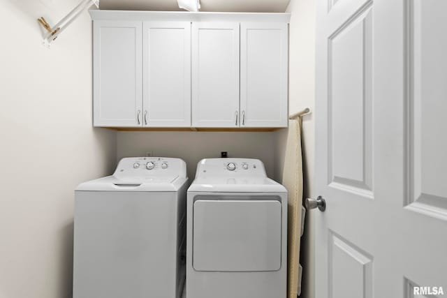 4905 Eagles Lndg, Springfield, IL 62711 - washroom featuring cabinet space and washing machine and clothes dryer