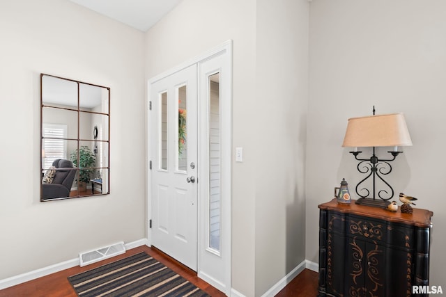 4905 Eagles Lndg, Springfield, IL 62711 - entrance foyer with dark wood finished floors and baseboards