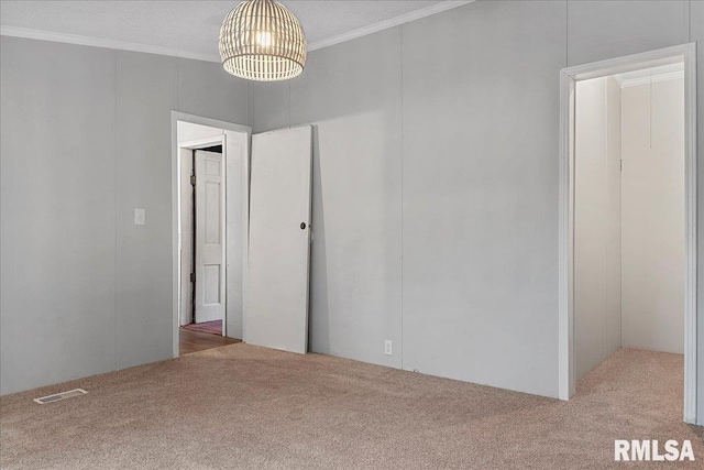 913 Springfield St, Kincaid, IL 62540 - carpeted spare room with ornamental molding
