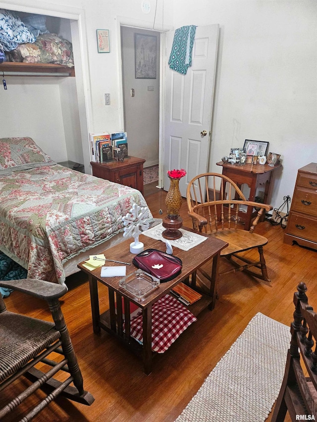 707 E Clark St, Litchfield, IL 62056 - bedroom featuring wood finished floors