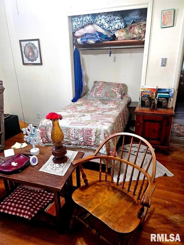 707 E Clark St, Litchfield, IL 62056 - bedroom with wood finished floors
