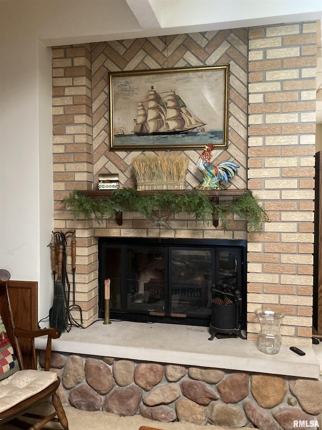 604 Knox Rd N Unit 1000, Gilson, IL 61436 - detailed view of a fireplace