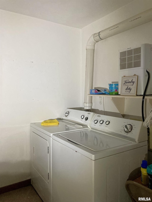 604 Knox Rd N Unit 1000, Gilson, IL 61436 - laundry room featuring independent washer and dryer