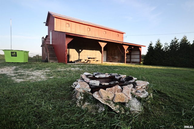 42060 County Highway 10, Nebo, IL 62355 - view of pole building with a yard