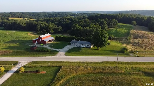 42060 County Highway 10, Nebo, IL 62355 - aerial view of sparsely populated area featuring a heavily wooded area