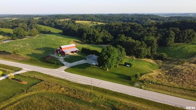 42060 County Highway 10, Nebo, IL 62355 - aerial view of sparsely populated area with a forest