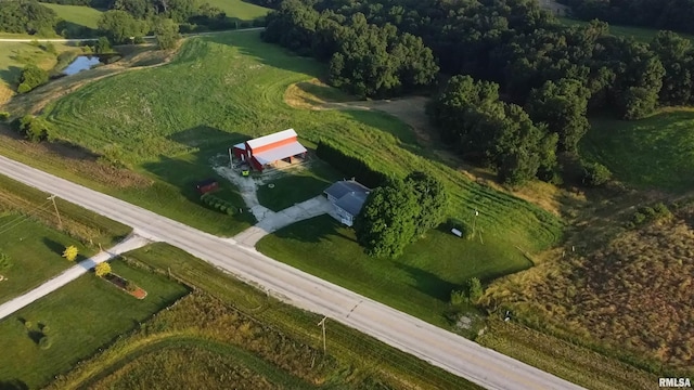 42060 County Highway 10, Nebo, IL 62355 - aerial view of property's location with rural landscape