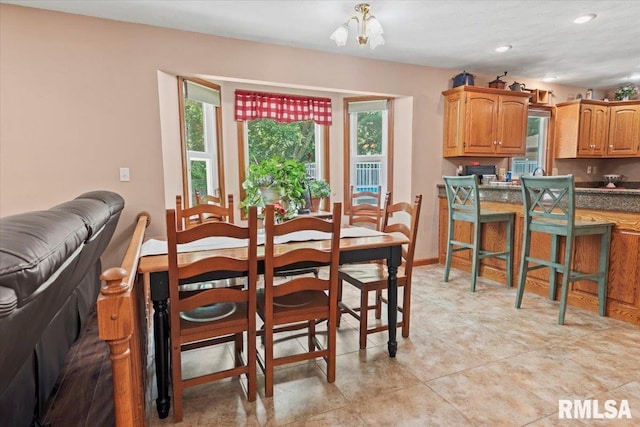 1420 Weston Pointe Dr, Springfield, IL 62704 - dining room featuring healthy amount of natural light, recessed lighting, and light tile patterned floors