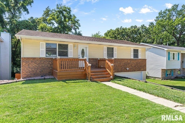913 Diane Ct, Springfield, IL 62702 - ranch-style house featuring brick siding and a front lawn