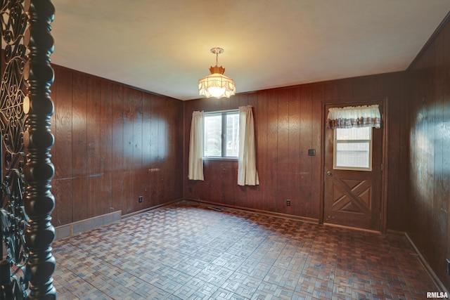 1220 Springdale S Dr, Quincy, IL 62305 - entrance foyer with wood walls and baseboards