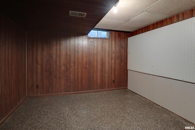 1220 Springdale S Dr, Quincy, IL 62305 - below grade area featuring wooden walls