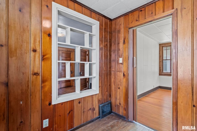 417 E Keys Ave, Springfield, IL 62702 - entryway with wood finished floors and wood walls
