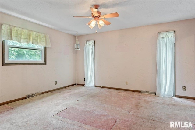 5016 Kinsinger Ln, Pleasant Plains, IL 62677 - unfurnished room with carpet flooring and a ceiling fan