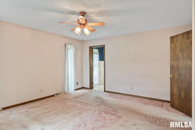 5016 Kinsinger Ln, Pleasant Plains, IL 62677 - carpeted spare room featuring a ceiling fan and baseboards
