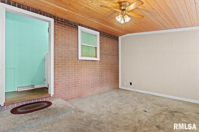 7971 Mechanicsburg Rd, Springfield, IL 62707 - entrance to property featuring a ceiling fan and brick siding