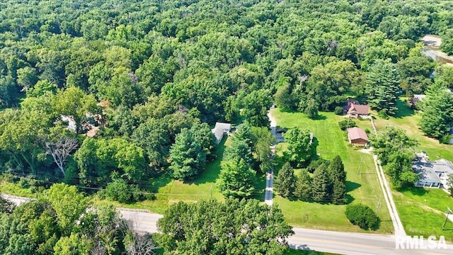 7971 Mechanicsburg Rd, Springfield, IL 62707 - aerial view of property's location with a heavily wooded area