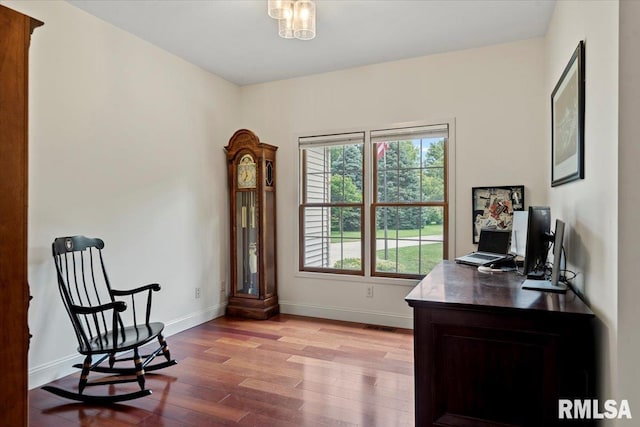 345 Country Towne Rd, Springfield, IL 62712 - office with wood finished floors and baseboards