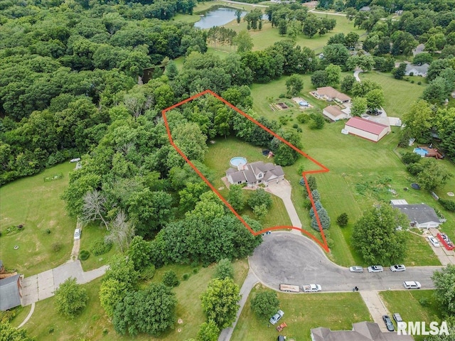 345 Country Towne Rd, Springfield, IL 62712 - aerial view of property's location with property boundaries highlighted