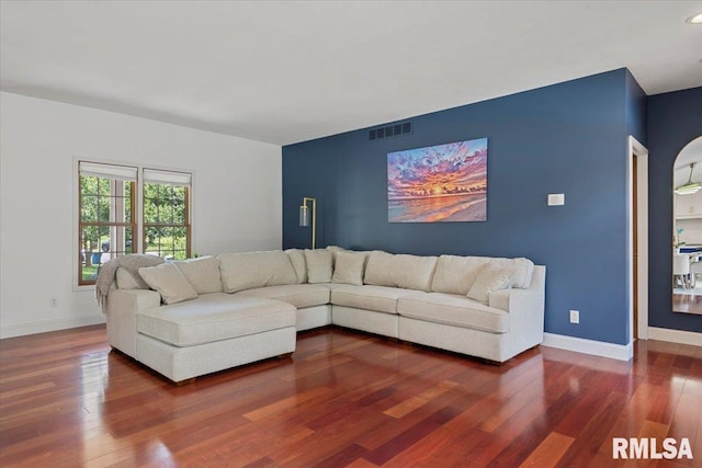 345 Country Towne Rd, Springfield, IL 62712 - living room with wood finished floors and baseboards