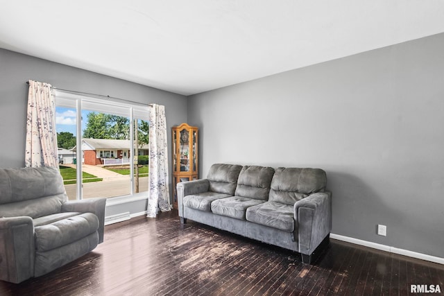 2208 E Black Ave, Springfield, IL 62702 - living room with baseboards and wood finished floors