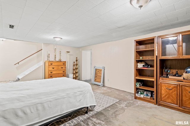 1613 Denison Dr, Springfield, IL 62704 - bedroom featuring concrete floors