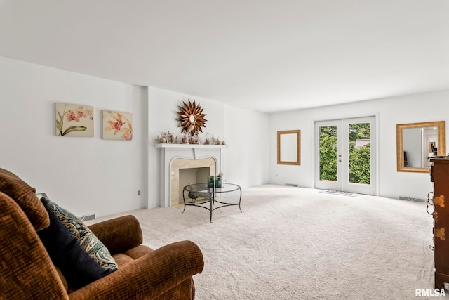 1613 Denison Dr, Springfield, IL 62704 - living room featuring a fireplace and carpet flooring