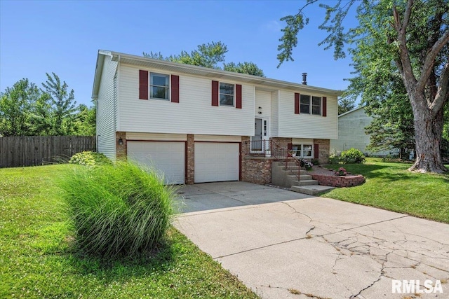 84 Chukar Dr, Chatham, IL 62629 - raised ranch featuring brick siding, driveway, and an attached garage