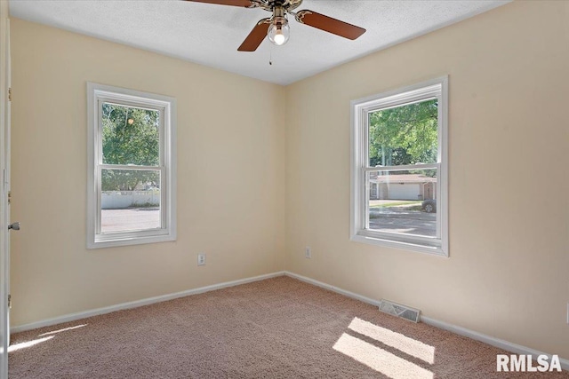 3132 S 4th St, Springfield, IL 62703 - spare room featuring carpet floors and a ceiling fan