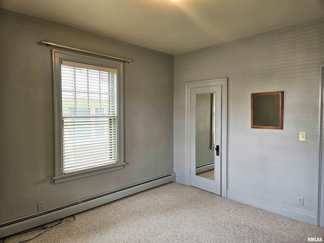 1155 N Cherry St, Galesburg, IL 61401 - carpeted spare room with baseboard heating